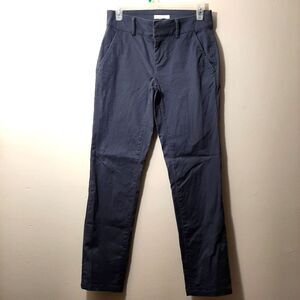 LOFT Straight Cut Leg Gray Cotton Blend size 0